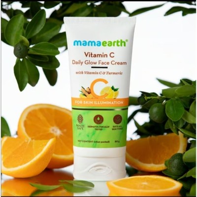 Mamaearth Vitamin C Daily Glow Face Cream With Vitamin C & Turmeric 80gm